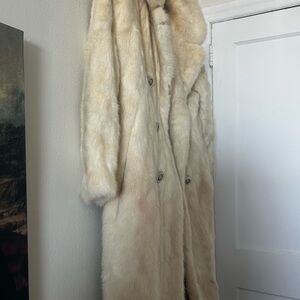 Elegant Cream Fur Coat